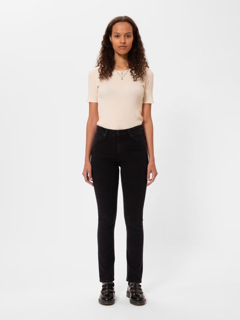 Nudie Jeans Mellow Mae - So Black - Size 24 x 30